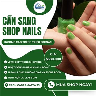 Sang shop nail có lời cao trong shopping, cách Cabramatta 35 phút